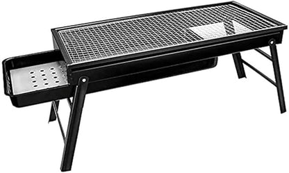 Barbecue Charcoal Grill BBQ Grill Tabletop Stainless Steel Portable Foldable Charcoal Grill for Outdoor Cooking Picnic Charcoal BBQ Grill