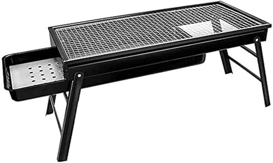 IRYZE Portable Charcoal Grill BBQ Grill Tabletop Stainless Steel Portable Foldable Charcoal Grill for Outdoor Cooking Picnic BBQ Grill for Outdoor