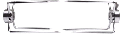 Fire Magic Rotisserie Meat Forks 3613, Set of 2 Heavy Duty Gas Grill Rotisserie Kit Spit Prong, Nickel Plated, Fits Elite, Monarch, Regal I and Regal II BBQ Grills