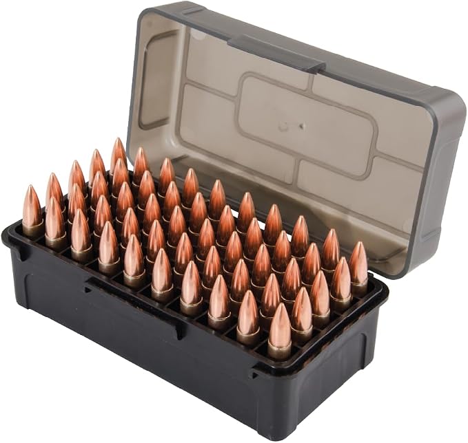 Caldwell 7.62x39 Ammo Box with Removable Lid and Strong Construction for Outdoor, Range, Shooting, Competition and Reloading, 5 Pack