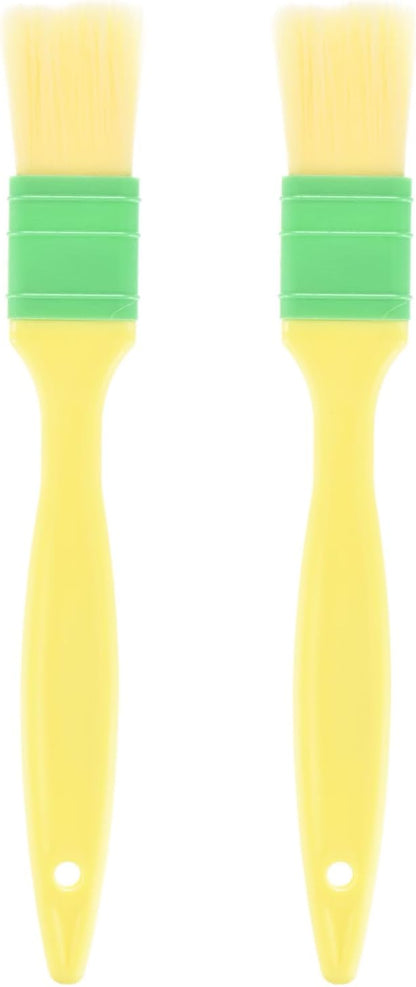 M METERXITY 2-Pack Pastry Brush, Soft Basting Baking BBQ Oil Brush for Cooking/Barbecue/Kitchen [1.6"]