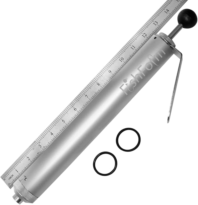 Aluminum Injector for Soft Plastic Plastisol Bait Forms Fishing Lure Making 7oz and 9.5oz