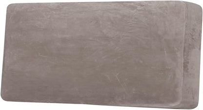 H.VERSAILTEX Velvet Stretch Individual Couch Cushion Cover Plush Cushion Slipcover for Loveseat Sofa Cushion Furniture Protector Seat Cushion Sofa Cover (1 Piece Sofa Cushion Cover, Taupe)