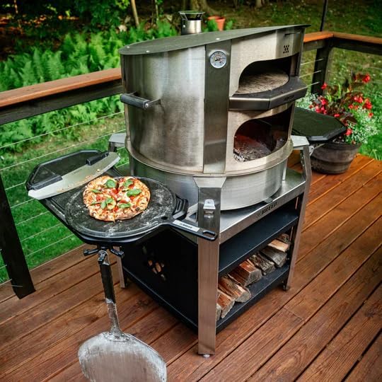 Breeo Live-Fire Grill Pizza Oven Bundle - Portable Wood Stove - Campfire Cooking Equipment - Live-Fire Pizza Oven, Grill, Cover, Skillet Rest Included - Compatible with All X24 Accessories