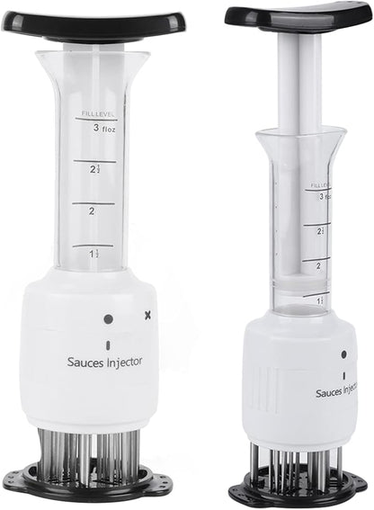 Meat Injector Professional Stainless Steel Marinade Seasoning Tool for Quick Flavor and Tenderizing, for Kitchen Accessory