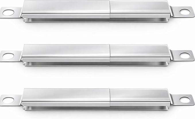 Uniflasy 304 Stainless Steel Carryover Tubes Replacement Parts for Char-broil, Crossover Tube for Charbroil Grill Replacement Parts, Universal Crossover Tubes for Kenmore and Others Most Grills, 3 PCS
