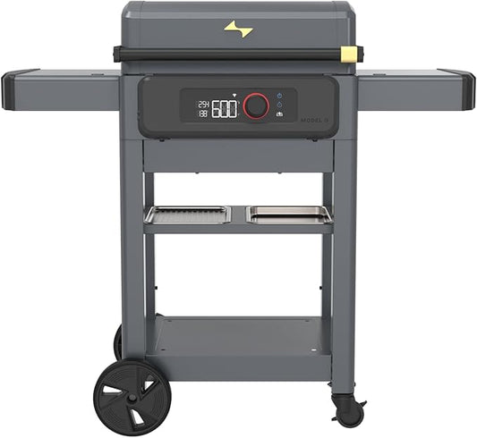 Current® Model G Griddle, Smart Electric Outdoor Flat Top BBQ Grill with 200°F to 600°F Range for Searing & Roasting, Digital Precision, Apartment-Friendly & Weather-Resistant, Slate