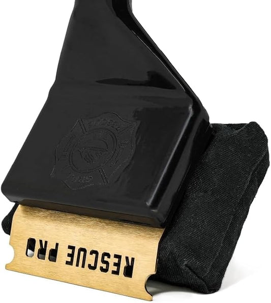 Grill Rescue BBQ Replaceable Scraper Cleaning Head, [Rescue-Upgraded], Bristle Free, Durable and Unique Scraper Tools for Cast Iron or Stainless-Steel Grates, Barbecue Cleaner (Rescue Pro Head)