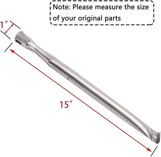 Grill Replacement Parts for Nexgrill 720-0737, Grill Master 720-0737, Porcelain Steel Grill Heat Plate Shields, Stainless Steel Burner Pipe Tubes for Tera Gear 780-0390.