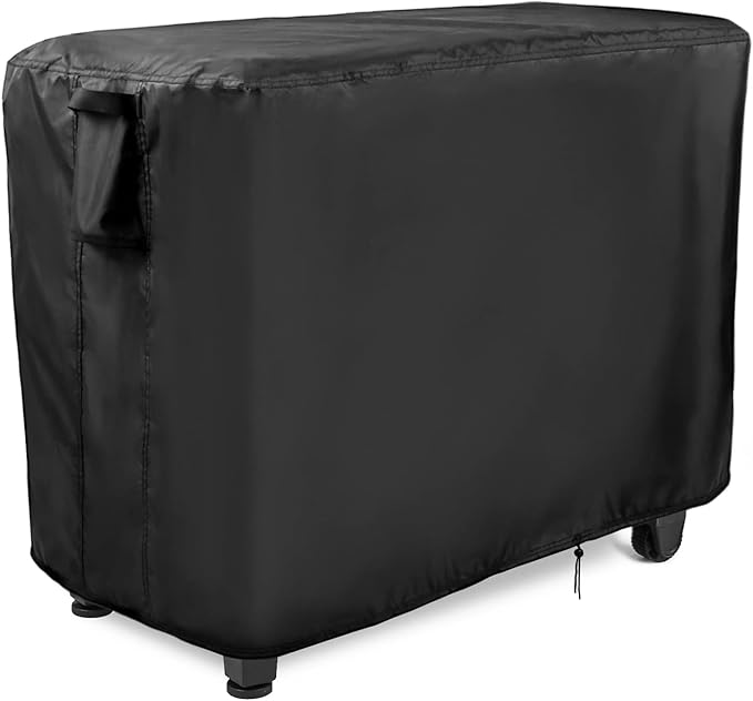 Prep Table Cover for Movable Dining Cart Table, 78inch Outdoor BBQ Cart Cover Bar Tool Cart Covers Cooler Covers - 78"L×36"W×43"H, Black