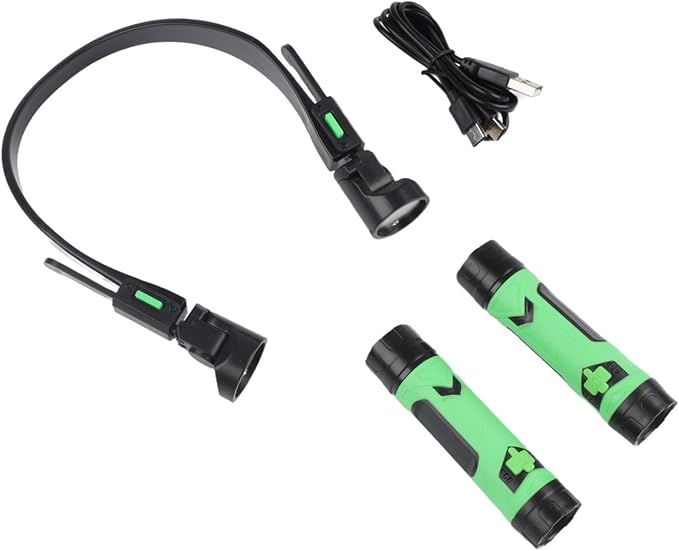 Usb Powered Dual Head Led Grill Light, Rechargeable Magnetic Bbq Lighting With Flexible Neck For Outdoor Cooking, Detachable Hands Night Lamp For Barbecue Grilling Accessories