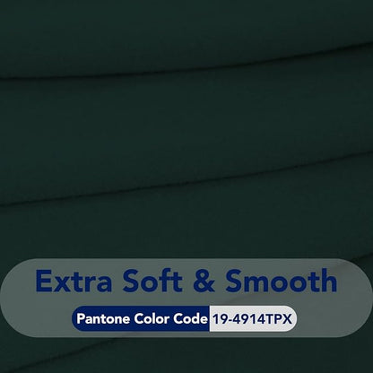 PureFit Stretch Oversized Couch Covers Fleece Sofa Slipcovers Deep Teal | 1-Piece Sofa Cover Washable Soft Couch Protector, Couch Slipcover with Non Skid Foam and Elastic Bottom for Kids, Dogs