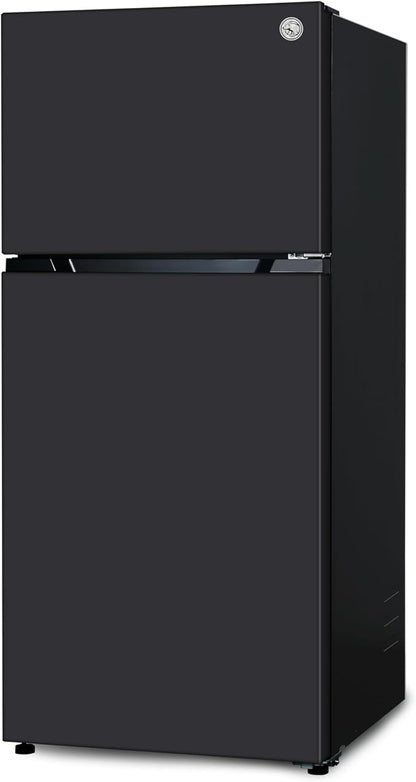 Commercial Cool 20 Cu. Ft. Top Mount Refrigerator with Freezer, 2-Door Refrigerator with Top Freezer and Adjustable Temperature Control, Ice Maker Ready, Energy Star Certified, Black | 2-Door Refrigerator with Top Freezer, Adjustable Temperature Contro...
