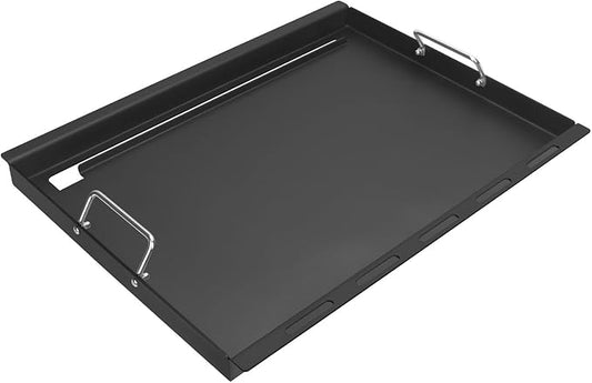 Full-Size Griddle Inserts for Weber Summit 400 Gas Grills, Flat Top Griddle Replacement Parts for Summit E-420 E-450 E-470 S-470, Replace for Weber 67550 Grates