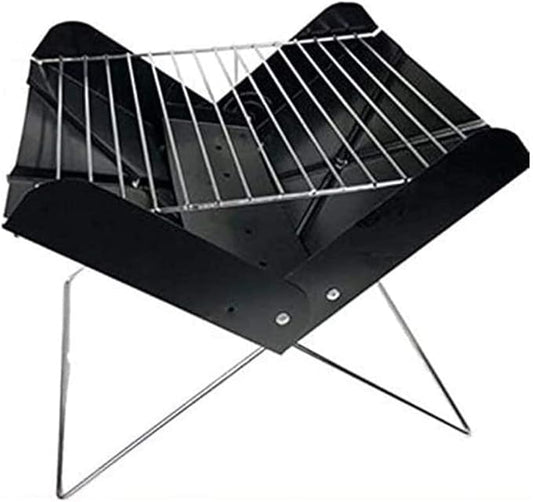 Camping Barbecue Grill Foldable Grill Easy to Carry Charcoal Grill Small Household BBQ Grill Utensils Barbecue Charcoal Grill