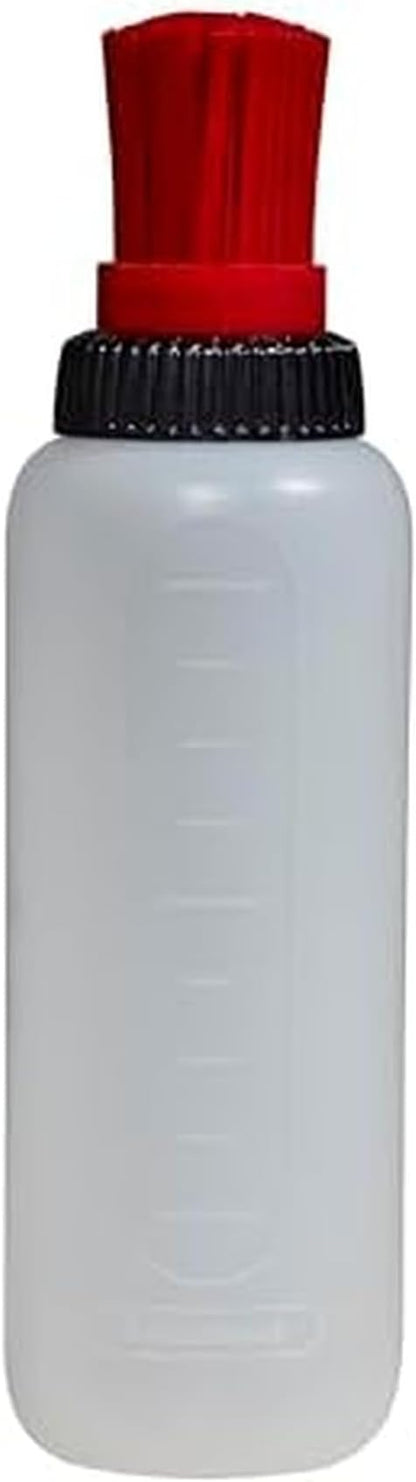Farberware BBQ Squeeze Bottle Basting Brush Set- Flavorful Cooking Indoors and Outdoors, Markings for Measuring, Dishwasher Safe