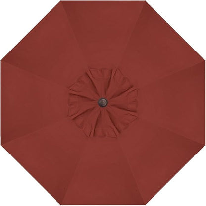 Treasure Garden Premium Market Umbrella, Octagon Design with Auto Tilt Function (11-FT Deluxe Auto-Tilt Sunbrella Henna w/Bronze Frame)