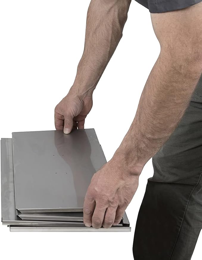 Portable, Go Anywhere, Charcoal Grill - Carrying bag Included - All Stainless Steel 17"x17"