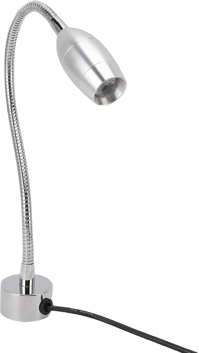 WALFRONT Magnetic Work Light, Aluminum Alloy Flexible Gooseneck LED Lamp 500lm 6500k for Lathe, Workbench, Sewing Machine, Grill
