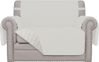 Easy-Going Oversized Chair Sofa Slipcover Reversible Sofa Cover Water Resistant Couch Cover Furniture Protector Cover with Elastic Straps for Pets Dog (Oversized Chair, Ivory/Ivory) | Machine Washable Slipcover For Dogs, Water Resistant Furniture Mat F...