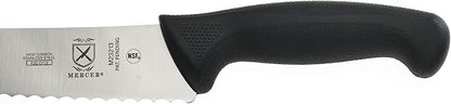 Mercer Culinary M23213 Millenia Black Handle, 12-Inch Wavy Edge, Brisket Knife