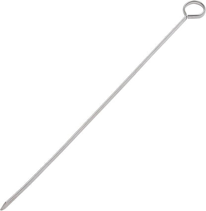 Blue Donuts 24 Pack Kabob Skewers for Grilling 12 Inch - BBQ Grill Grilling Accessories, Stainless Steel, Pack of 24