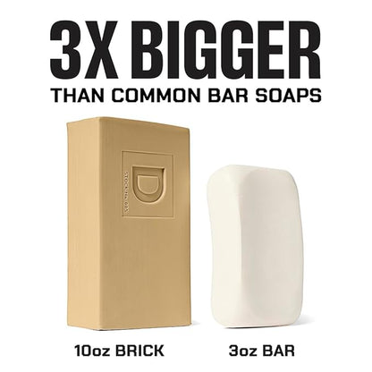 Duke Cannon Supply Co. Tactical Scrubber + Sawtooth Men's Brick of Soap - U.S. Military-Grade Soap Pouch - Dual-Mesh - Sawtooth, 10 oz