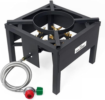 COOKAMP Propane Burner for Outdoor Cooking (23 Tips Jet Burner)