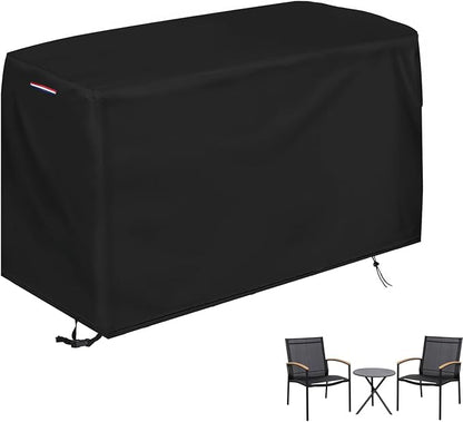 Patio Waterproof Bistro Set Bar Table Cover, 62"L x 22"W x 30"H | Heavy Duty Outdoor Table and Chairs Set Cover for 3 Pieces Patio Furniture Set/2 Chairs Patio Set with Handle, Drawstring