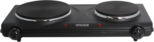 IMUSA Double Electric Hot Plate, Black