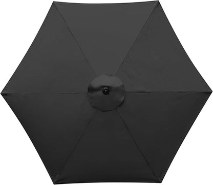 10 Feet Patio Umbrella Replacement Canopy for 6 Ribs, Market Umbrella Top, Yard Table Umbrella Top Cover,Universal Strong and Thick Umbrella Canopy,Canopy Only