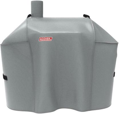 Offset Smoker Cover, Waterproof Grill Cover, 56.5 inch Light Gray Fits Expert Grill
