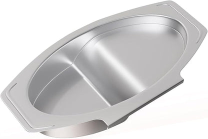 Water Bowl Replacement for Masterbuilt 30 inch Electric Smoker, Fits Masterbuilt Parts 9007170040, Smoker Water Pan Compatible with MB20071117, MB20071418, 20071117, Stainless Steel