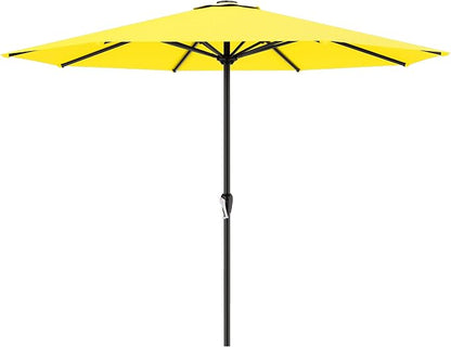 AreShark 12 FT Patio Umbrella for Outdoor, Outdoor Table Umbrella with Crank, Outdoor Patio Umbrellas with 8 Sturdy Ribs, Patio Umbrellas for Market, Garden, Pool (Yellow)