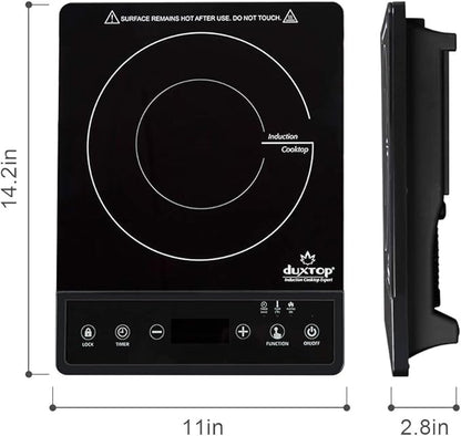 Duxtop Portable Induction Cooktop, Countertop Burner, Induction Burner with Timer and Sensor Touch, 1800W 8500ST E210C2