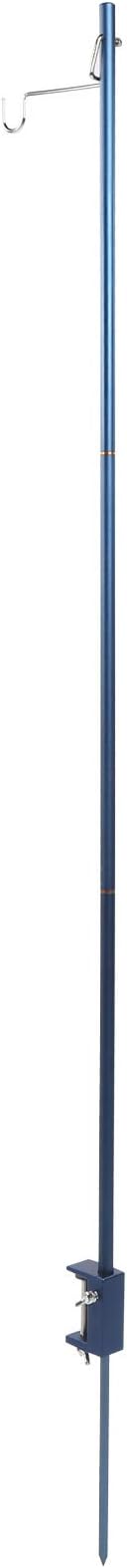 CHICIRIS Aluminum Alloy Light Stand, Portable Foldable Stainless Steel Hook Camping Lamp Pole with Storage Bag, for Outdoor Camping Picnic BBQ