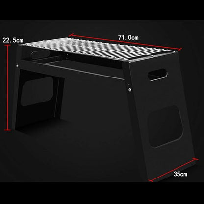 Charcoal Grill Barbecue Portable BBQ Folding Barbecue Grill Large Grilling Surface and Capacity Grill for Outdoor Cooking Camping Hiking Happy Party Family