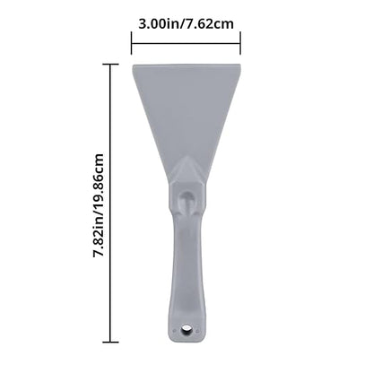 SPARTA Polypropylene Scraper Tool Food Safe Scraper for Removing Caked-On Residue in Commercial Kitchens, Plastic, 7.82 x 3 Inches, Gray, (Pack of 12)