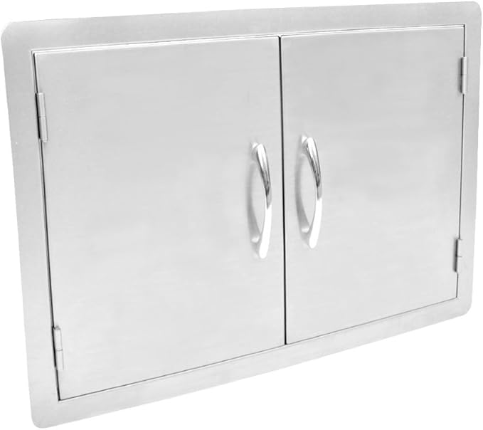 Stanbroil Outdoor Kitchen Stainless Steel Double Access Door, 30 Inches