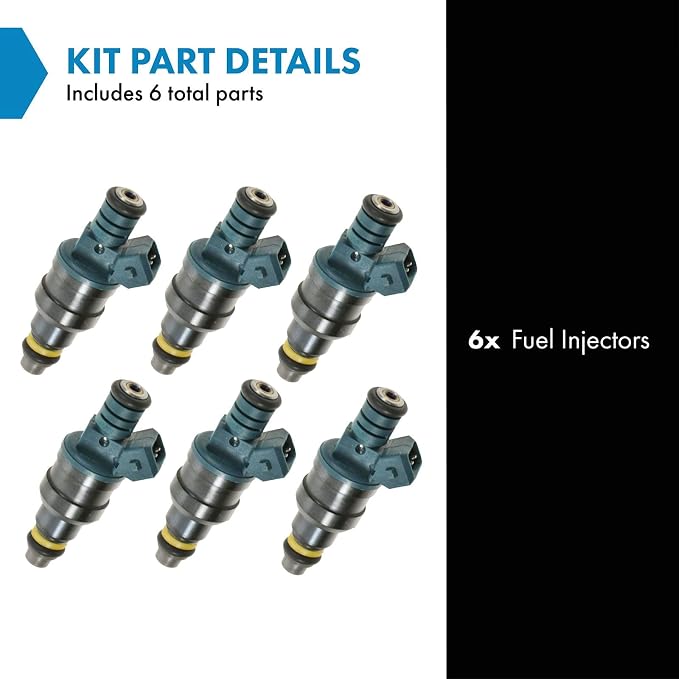 TRQ Fuel Injector Set | For 1995-1996 Dodge B1500 1994 B250 B2500 1994-1996 Dakota Ram 1500