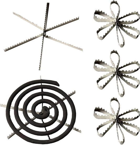 10 Pack Mosquito Repellent Coils Holder Grid Pad Coil Incense Burner Base Rack Charcoal Tablets Screen Grille for Hanging Censer Bakhoor Burner Citronella Coils Coal Disks Charcoal Briquettes