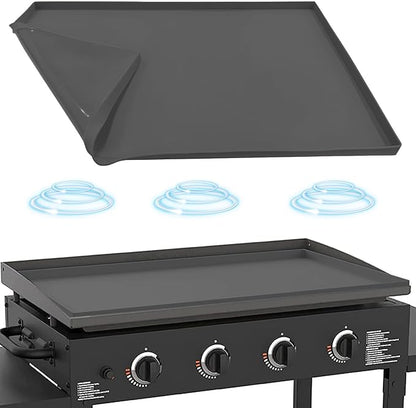 Silicone Griddle Mat for Blackstone 36 Inch Griddle, Heavy Duty Food Grade Silicone Griddle Cover, Griddle Accessories for Blackstone Grill, All Season Protective Cover (Gray, 36 Inch)