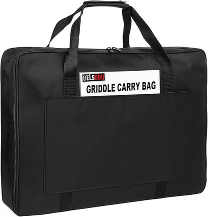 Griddle Storage Bag for Weber 6789/Genesis II 400/Genesis 400 Series Griddle Cover Replacement for Weber 7036, Waterproof 600D Fabric Carrying Case with Padded Handles for Outdoor Camping & Travel
