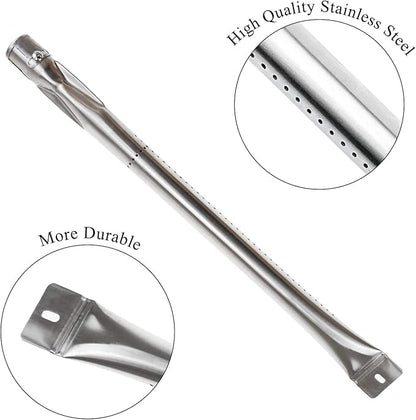 Hisencn Replacement Repair Kit for Master Forge 5 Burner 2518-3, 3218LT, 3218LTM, 3218LTN, L3218 Gas Grill, BBQ Grill Pipe Burners Tube, Heat Shield Tent Plate Parts, Stainless Steel