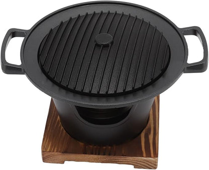 Hibachi Japanese Mini Grill - Portable Tabletop Charcoal Grill for Camping & Home Barbecue