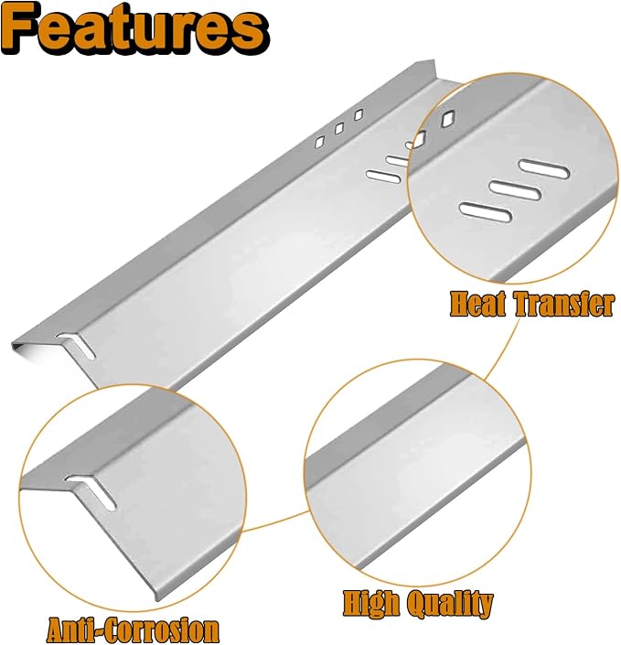 GBC1932L Grill Replacement Parts for Blue Rhino 3 Burner G1707-010 Grill Grates B0212-040 Heat Plates Backyard GBC1406W GBC1406W-C GBC1707W-C GBC1707WT-C Grate Heat Shield Grill Parts