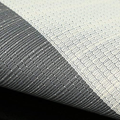Zupro Placemats Set of 4 for Kitchen Dining Table Washable Braided Table Mats Heat-Resistant Placemats Non-Slip Woven PVC Vinyl Place Mats for Everyday use or Holidays Dinner 18"x12"(Grey)