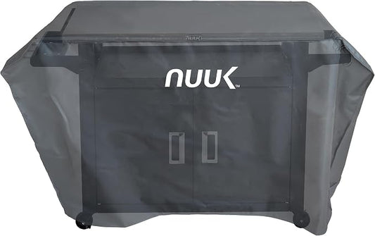 NUUK 20" x 42" Outdoor Grill Cart Prep Work Table Cover, Waterproof & UV Resistant Pizza Oven Stand Table Cover for Kitchen Island BBQ Worktable Protection