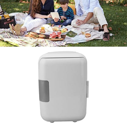 Portable Mini Fridge, 50W Monocrystalline Solar Panel DC18V Solar Powered Car Refrigerator, Fast Cooling Compact Freezer with Battery Box Connector Cable for Camping Outdoor