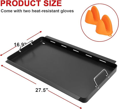 Full-Size Griddle Inserts for Charbroil Commercial Infrared 4 Burner 463242715 463242716 463276016 466242715 466242716 463257520 463255020, Flat Top Griddle Replacement for G533-0009-W1 G533-2200-W1